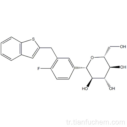 (1 S) -1,5-Anhidro-1-C- [3 - [(1-benzotiyofen-2-il) metil] -4-florofenil] -D-glusitol CAS 761423-87-4